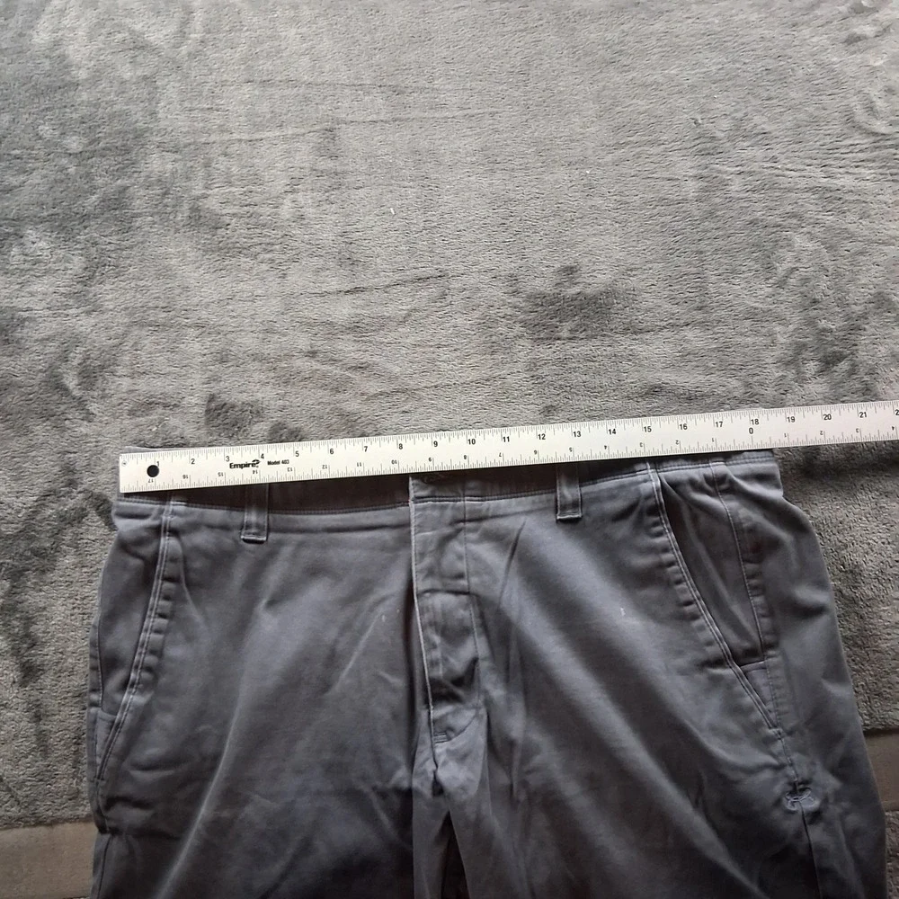 Under Armour Golf Chino Pants Mens 38x34 Gray Flat Front Stretch Waistband